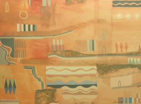 Thomas Plunkett ARWS, Tuscany September, Watercolour and Gouache